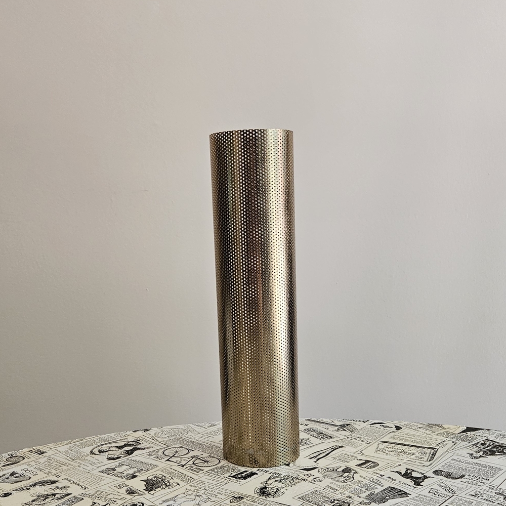 Vintage 13.5" Gold Metal Diffuser Lamp